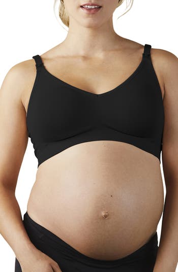 Maternity Black Seamless Nursing Lingerie Bodysuit