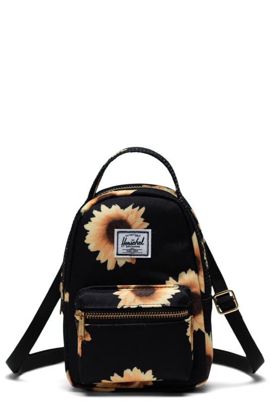 Herschel Supply Co Nova Crossbody Backpack In Sunflower Field