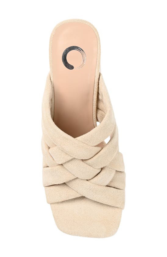 Shop Journee Collection Dorisa Braided Sandal In Ivory