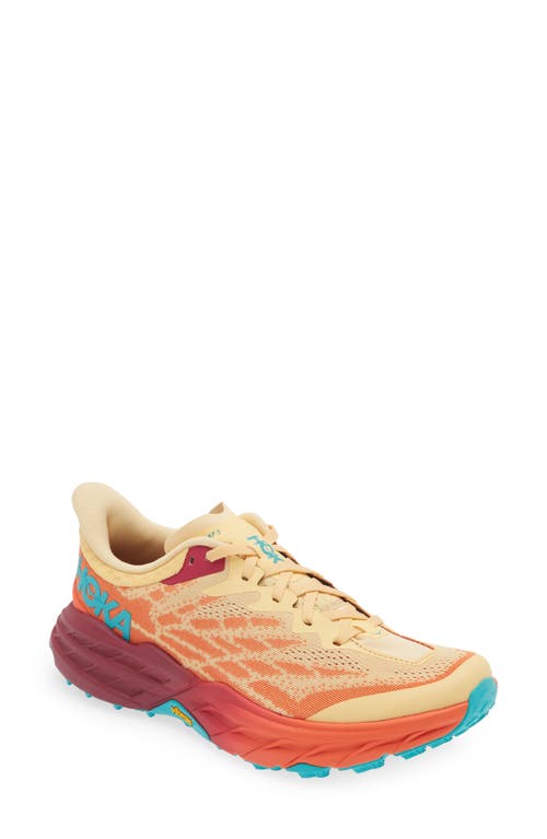 Hoka Speedgoat 5 Trail Running Shoe In Impala/flame