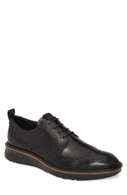 UPC 809704974484 product image for ECCO ST.1 Hybrid Wingtip in Black Leather at Nordstrom, Size 8-8.5Us | upcitemdb.com