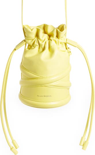 Alexander McQueen The Soft Curve Drawstring Leather Crossbody 