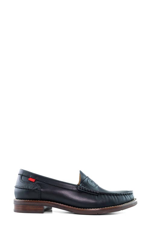 Shop Marc Joseph New York Academy Park Loafer In Black Brushed Napa