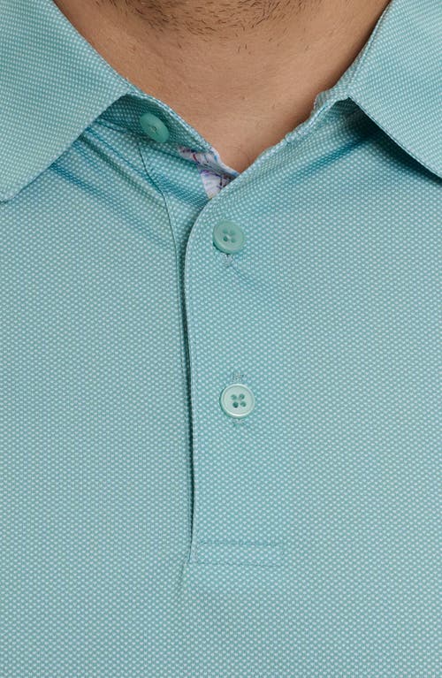 Shop Robert Graham Hyde Micro Dot Stretch Polo In Sage