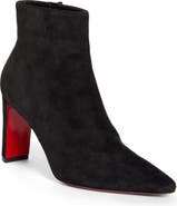 Suprabooty 85 Suede Ankle Boots in Black - Christian Louboutin