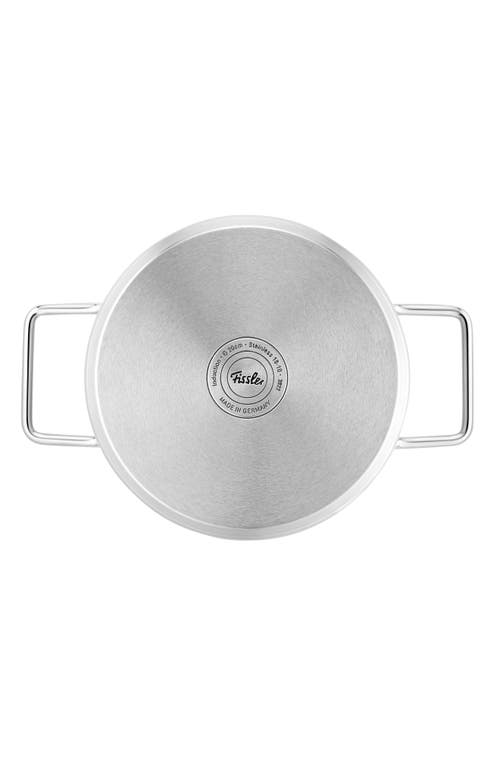 Fissler Pure Collection Stainless Steel Rondeau With Glass Lid In Stainless Steel