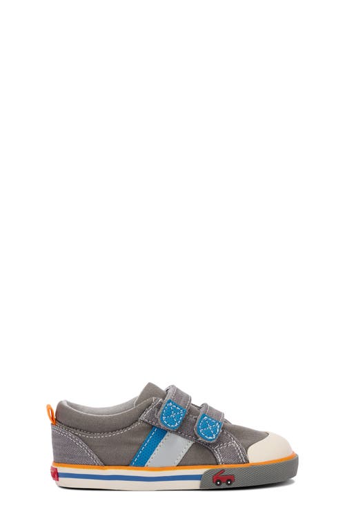 Shop See Kai Run Russell Sneaker In Gray Denim/blue