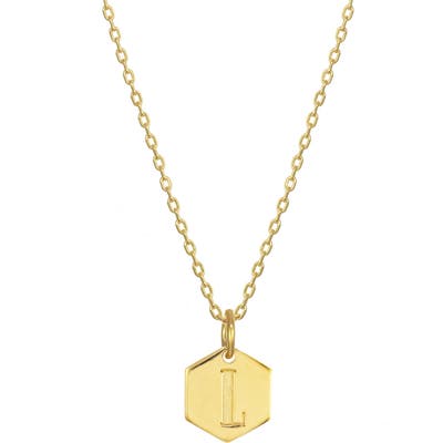 Stella + Ruby Monogram Initial Pendant Necklace