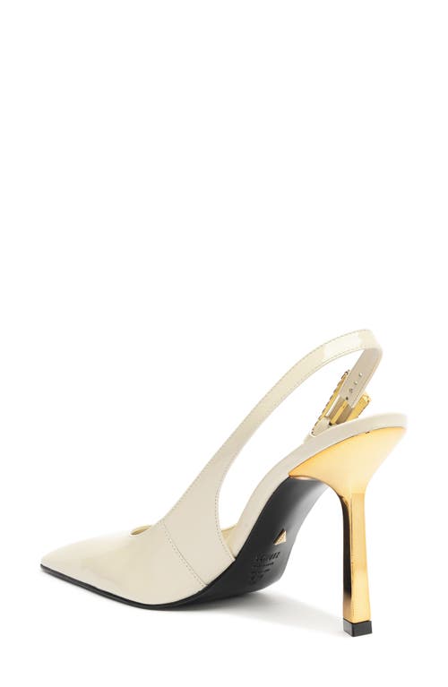 Shop Schutz Ciara Slingback Pointed Toe Pump In Pearl