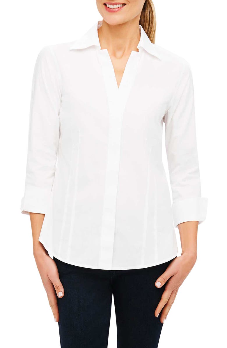 Foxcroft Taylor Fitted Non-Iron Shirt | Nordstrom