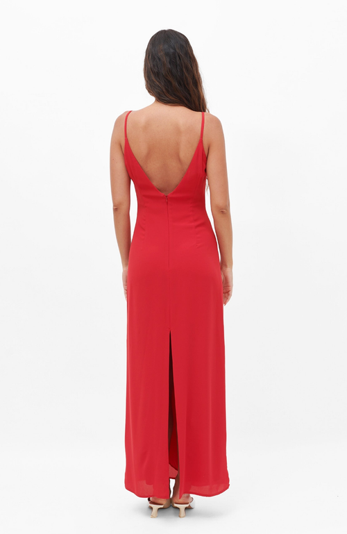 Shop Nanas Nana's Florence Maxi In Cherry Red