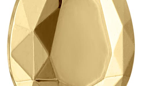 Maria Tash Double Faceted Drop Earrings In Yellow Gold