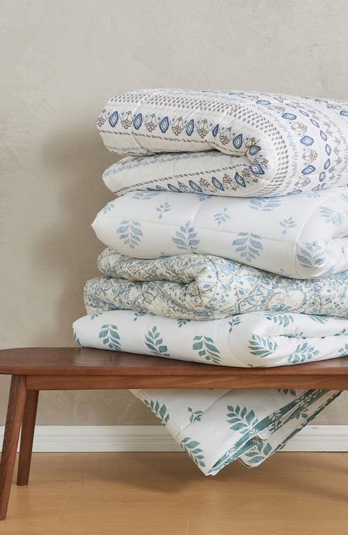 Woven & Weft Reversible Print Comforter Set In Arista Print