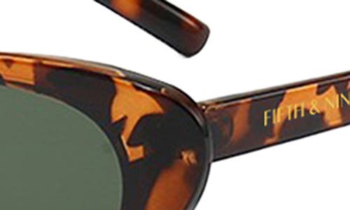 Fifth & Ninth Nina 68mm Polarized Oversize Oval Sunglasses In Torte
