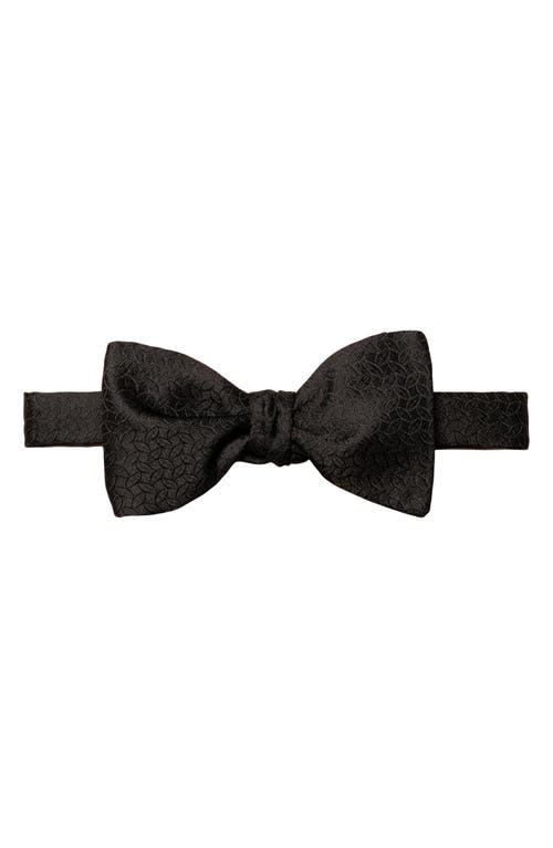 Eton Black Textured Silk Bow Tie at Nordstrom
