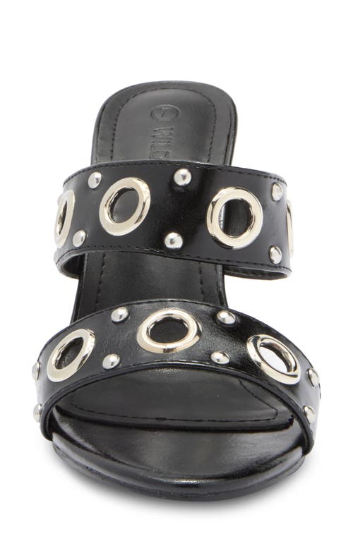 Wild Diva Lounge Bennie Grommet Sandal In Black