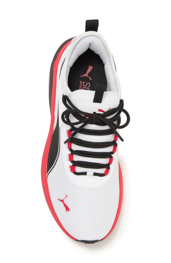 Shop Puma Amplifier Sneaker In  White- Black- Red