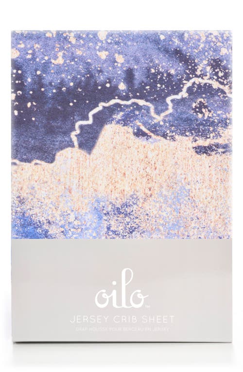 Oilo Jersey Crib Sheet in Midnight Sky at Nordstrom