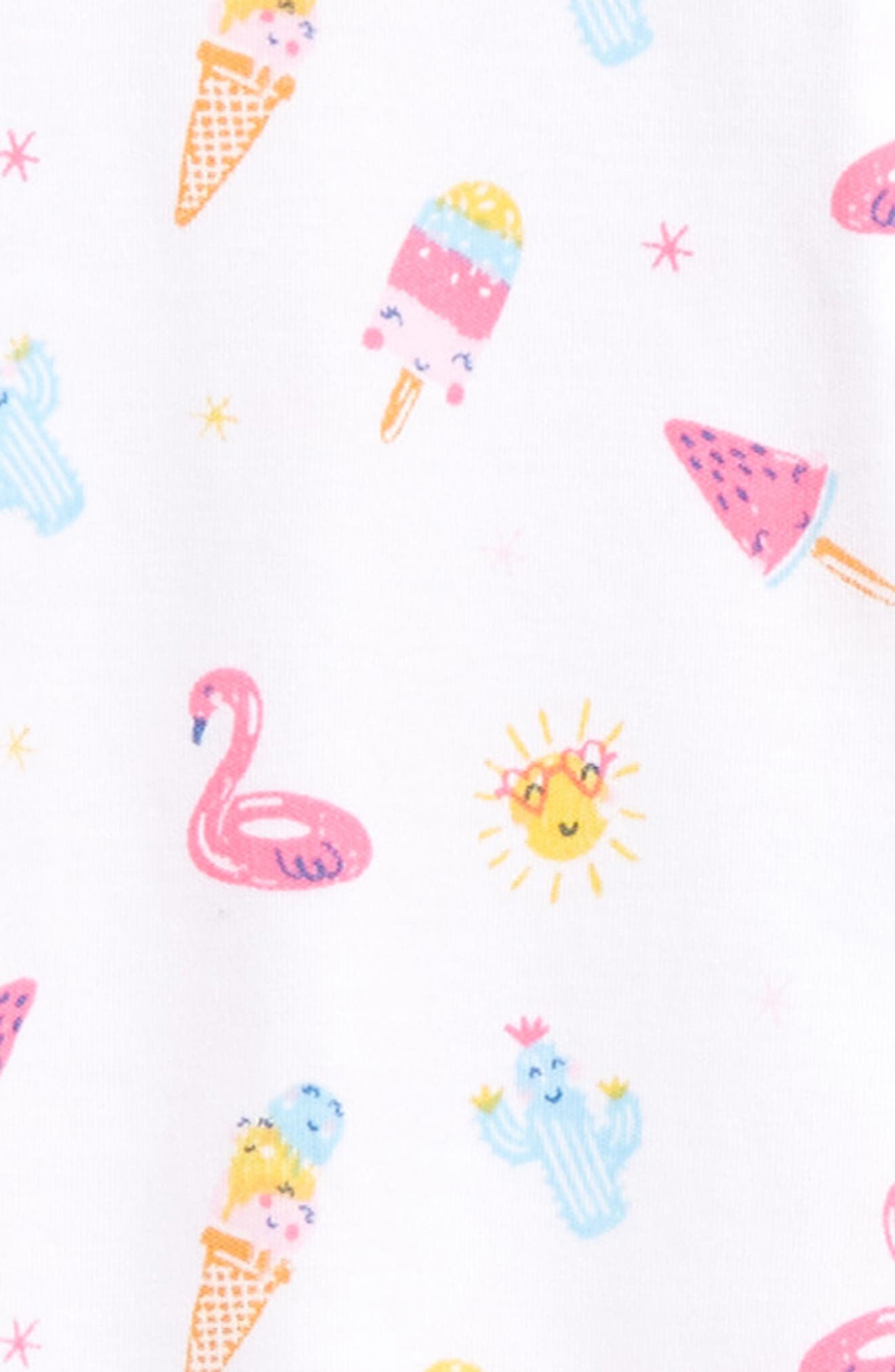 Kissy Kissy Summer Vibes Pima Cotton Footie | Nordstrom
