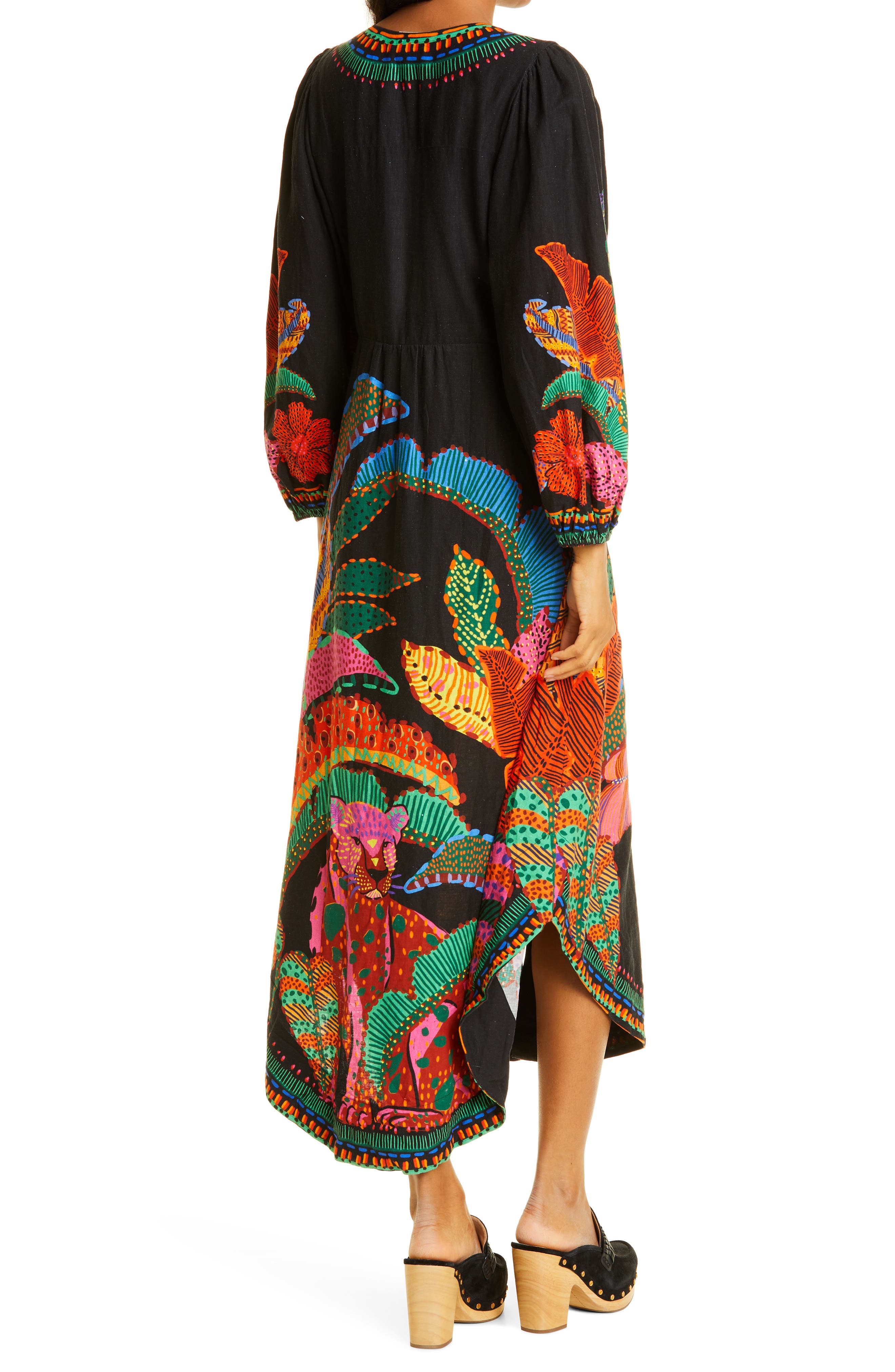 FARM Rio Long Sleeve Maxi Dress | Nordstrom