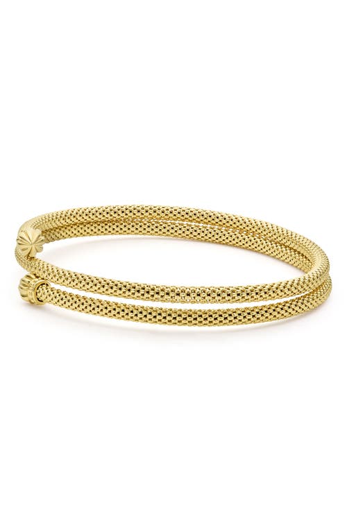 Lagos Signature Caviar Coil Bracelet In Gold
