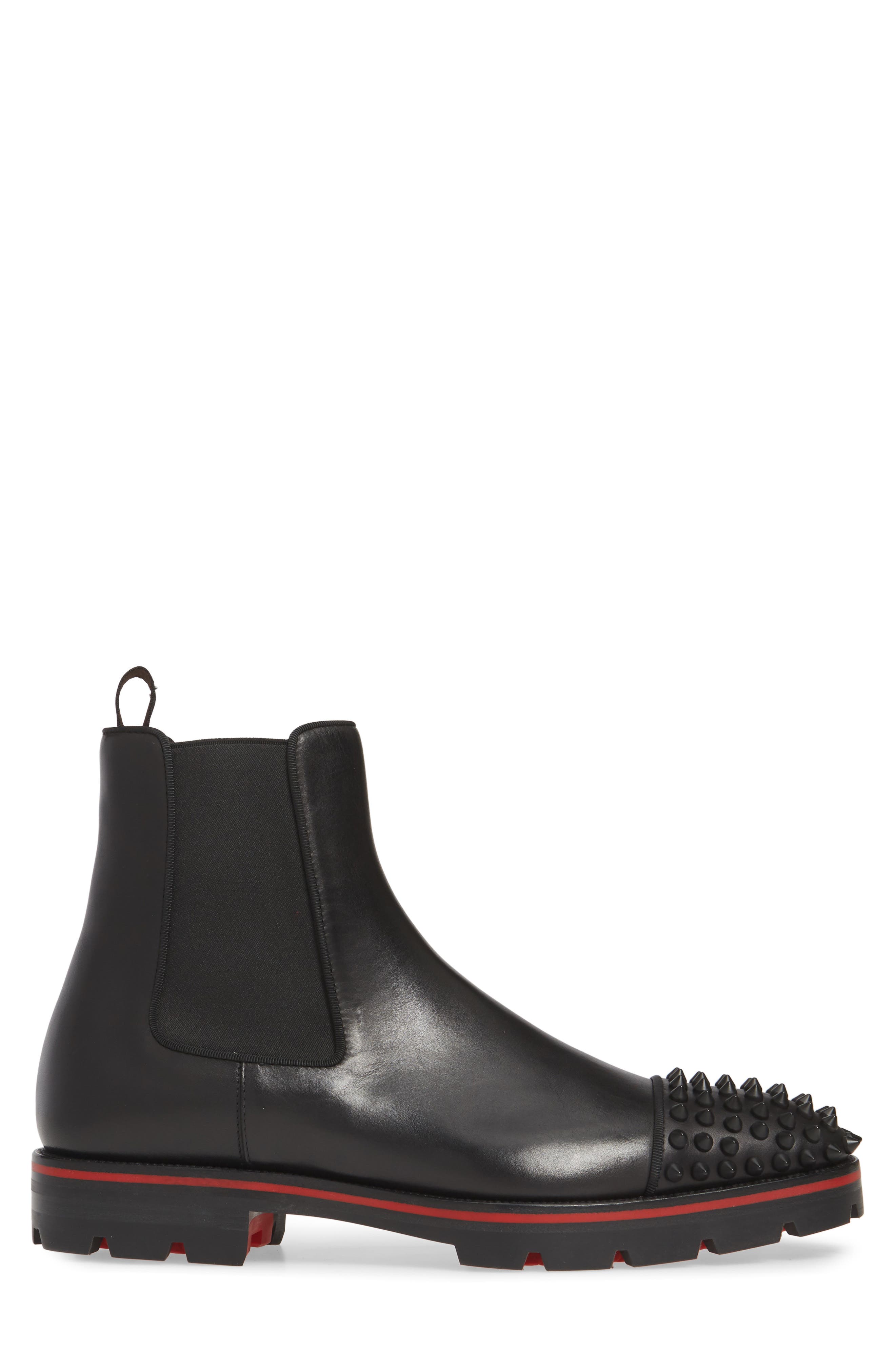 christian louboutin spike chelsea boots