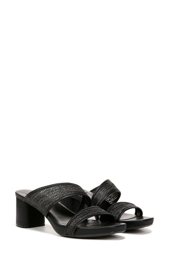 Shop Naturalizer Inez Slide Sandal In Black Fabric