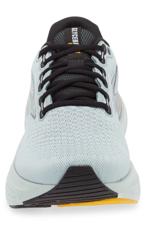 Shop Brooks Glycerin Gts 21 Running Shoe In Cloud/black/gold