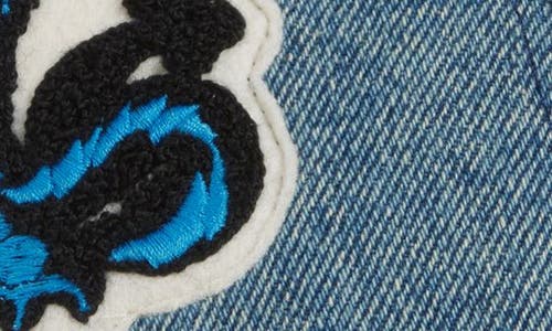 Off-white Denim Baseball Cap In Vintage Blue