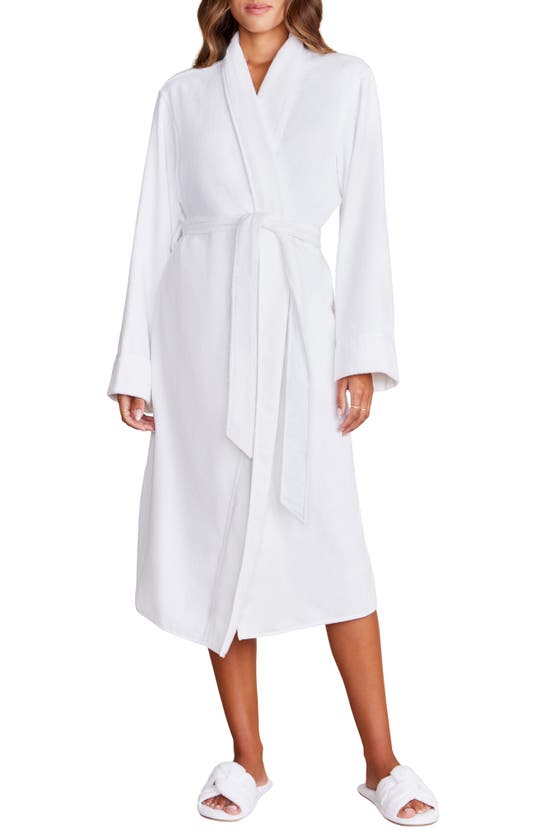 Shop Barefoot Dreams ® Towel Terry Cloth Robe In Sea Salt