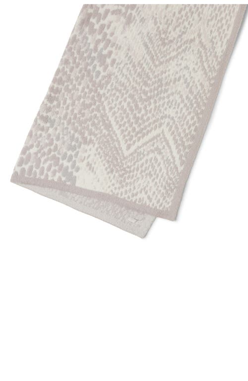 Shop Barefoot Dreams Cozychic® Snakeskin Pattern Throw Blanket In Cream/grey