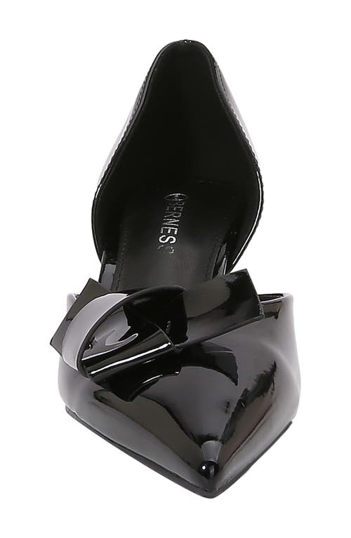 Berness Anne Pointed Toe Kitten Heel Pump In Black