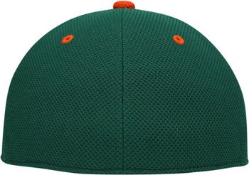 Miami Hurricanes adidas On-Field Alt Logo Baseball Fitted Hat - Green