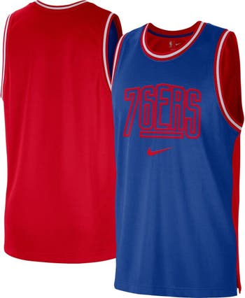 Nike Men's Philadelphia 76ers Blue Pre-Game Dri-Fit Long Sleeve T-Shirt, Large