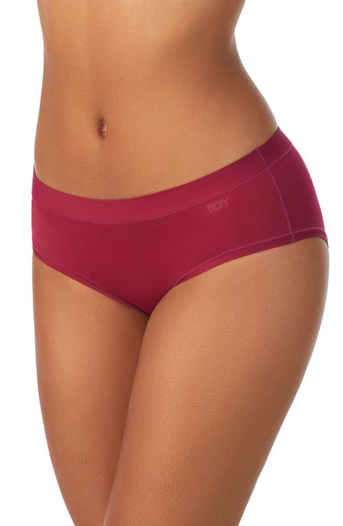 Shop Dkny Litewear Active Comfort Hipster Panties In Garnet