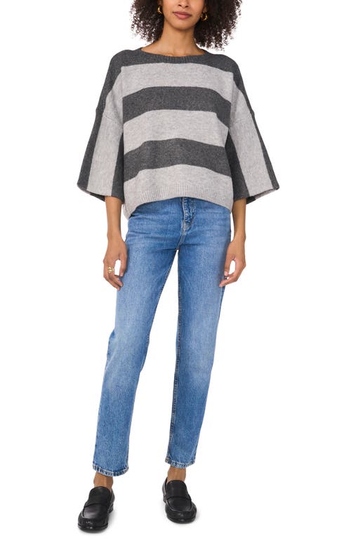 VINCE CAMUTO VINCE CAMUTO WIDE STRIPE SWEATER