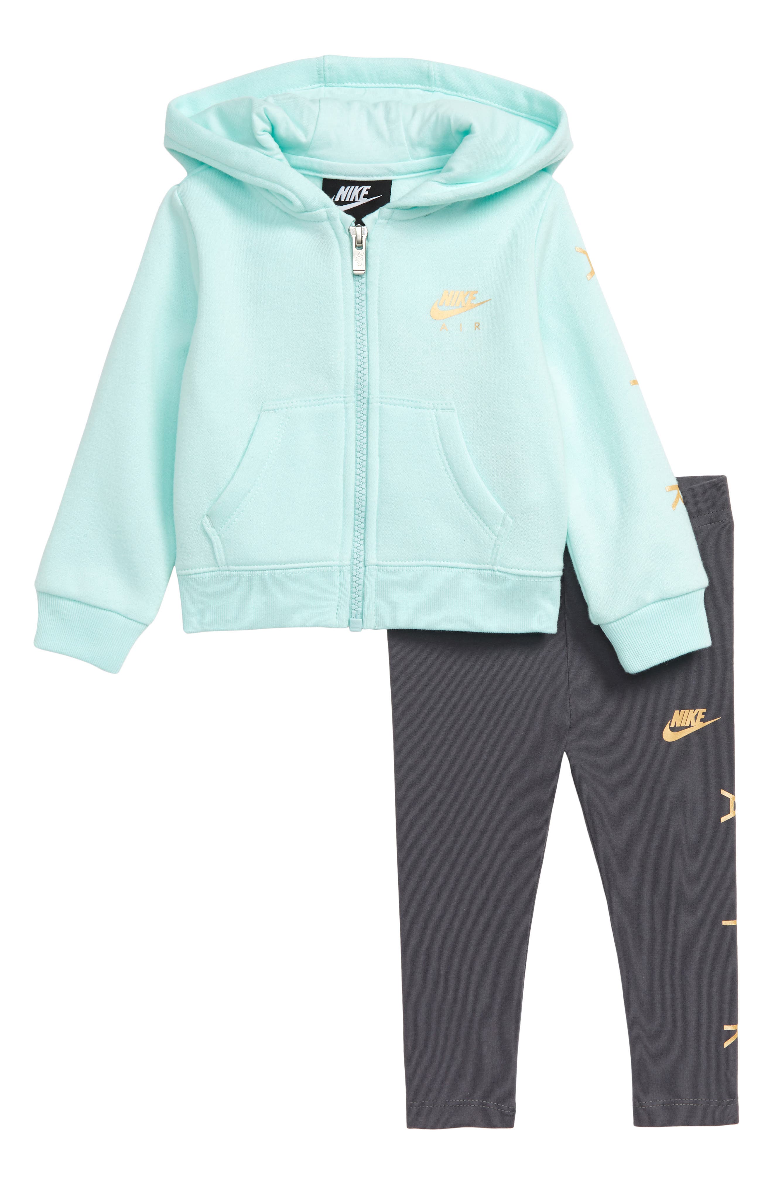 Nike Air Zip Hoodie & Leggings Set (Baby) Nordstrom