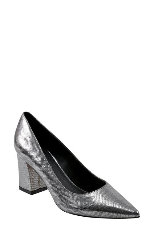 Shop Marc Fisher Ltd Zala Block Heel Pump In Pewter