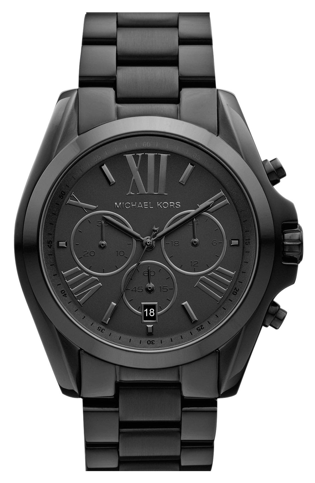 UPC 691464798772 product image for Michael Kors 'Bradshaw' Chronograph Bracelet Watch, 43mm in Black at Nordstrom | upcitemdb.com