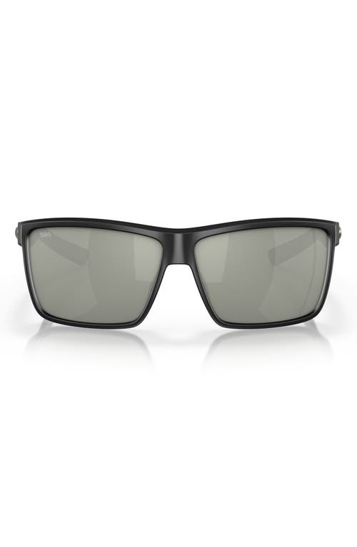 Costa Del Mar Rinconcito 60mm Polarized Rectangular Sunglasses in Silver at Nordstrom