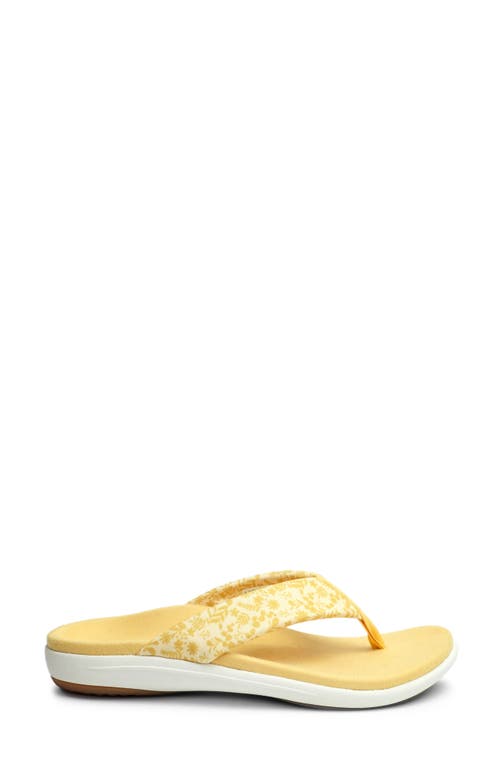 Shop Revitalign Euphoria Flip Flop In Yellow