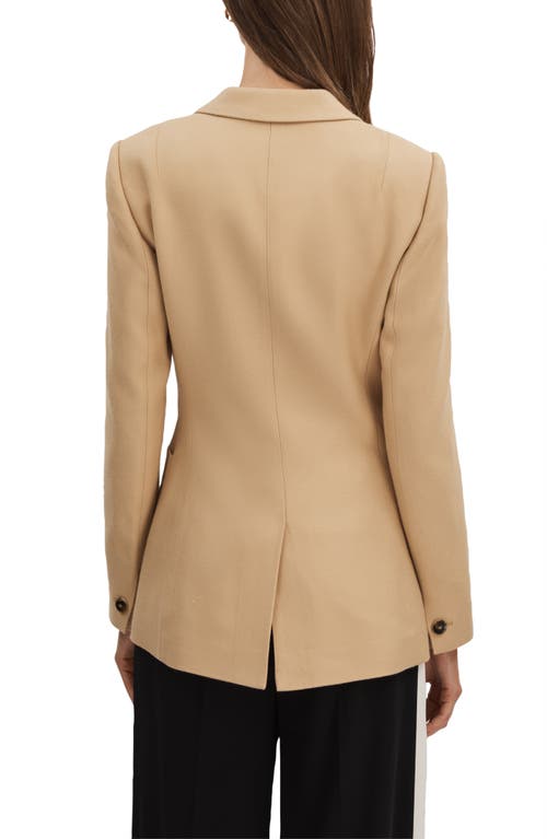 Shop Reiss Larsson Double Breasted Blazer In Camel