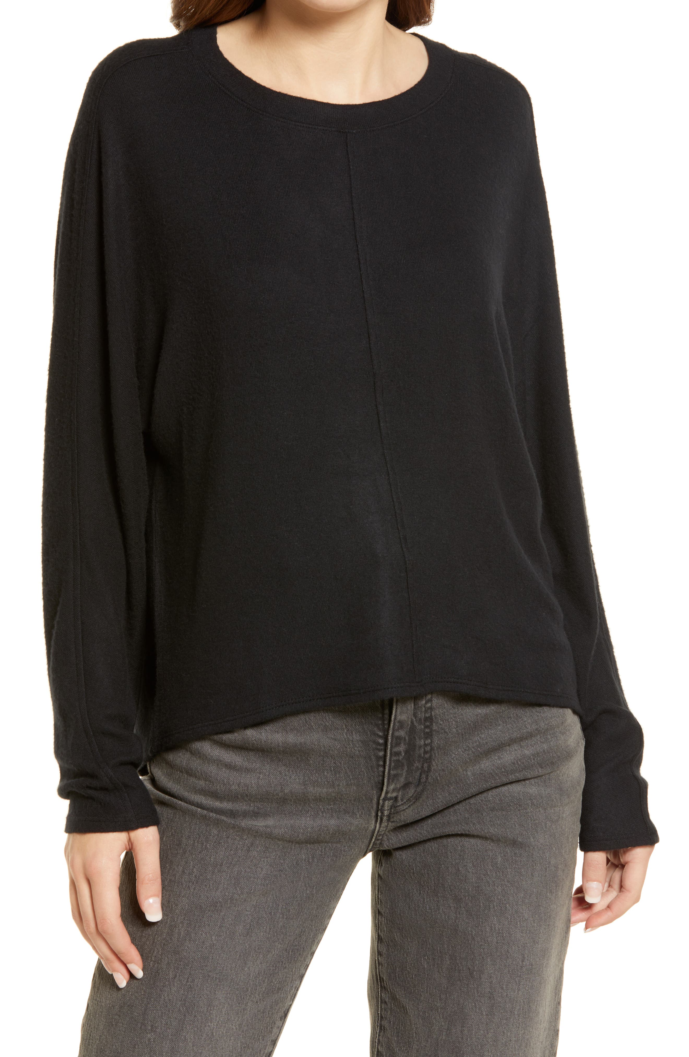 long sleeve black sweater