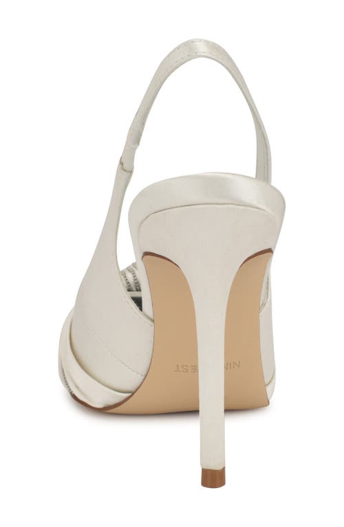 Shop Nine West Faive Slingback Pointed Toe Pump In White