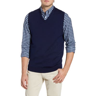 Nordstrom Shop Merino Wool Sweater Vest, Blue