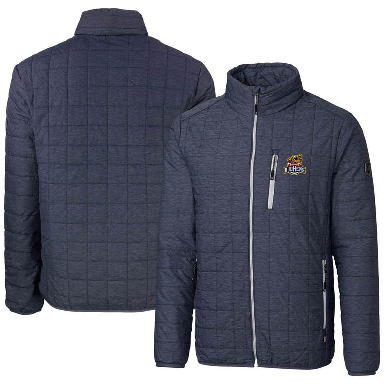 Shop Cutter & Buck Heather Navy Toledo Mud Hens Rainier Primaloft Eco Insulated Full-zip Puffer Jacket