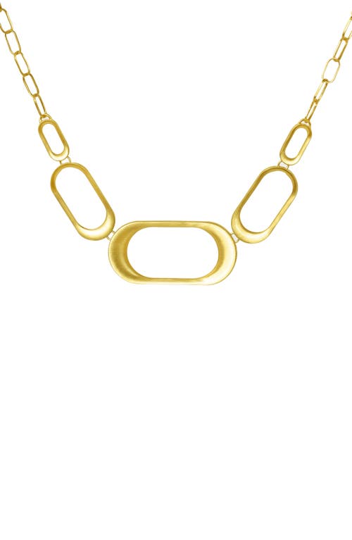 Shop Dean Davidson Bleecker Statement Link Collar Necklace In Gold