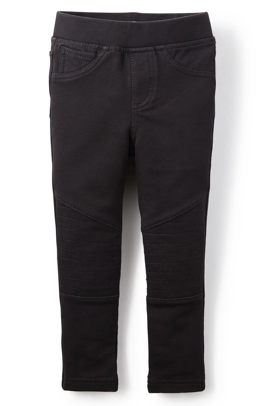 Tea Collection French Terry Moto Pants (Toddler Girls, Little Girls