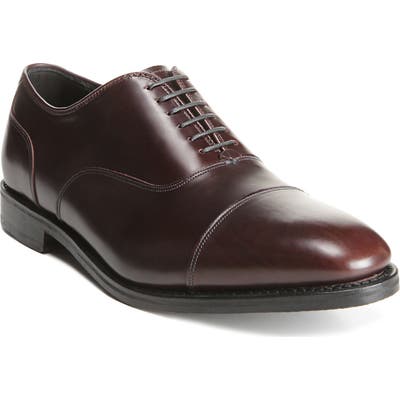 Allen Edmonds Bond Street Cap Toe Oxford EEE - Brown