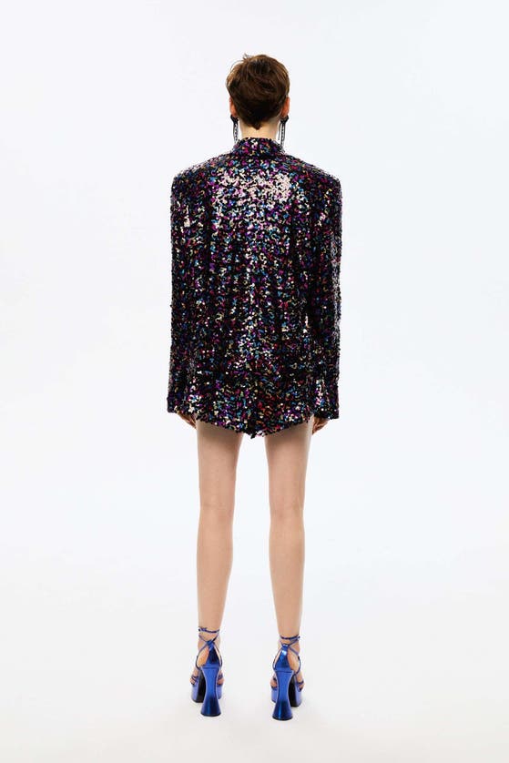 Shop Nocturne Multicolor Sequined Skirt In Multi-colored